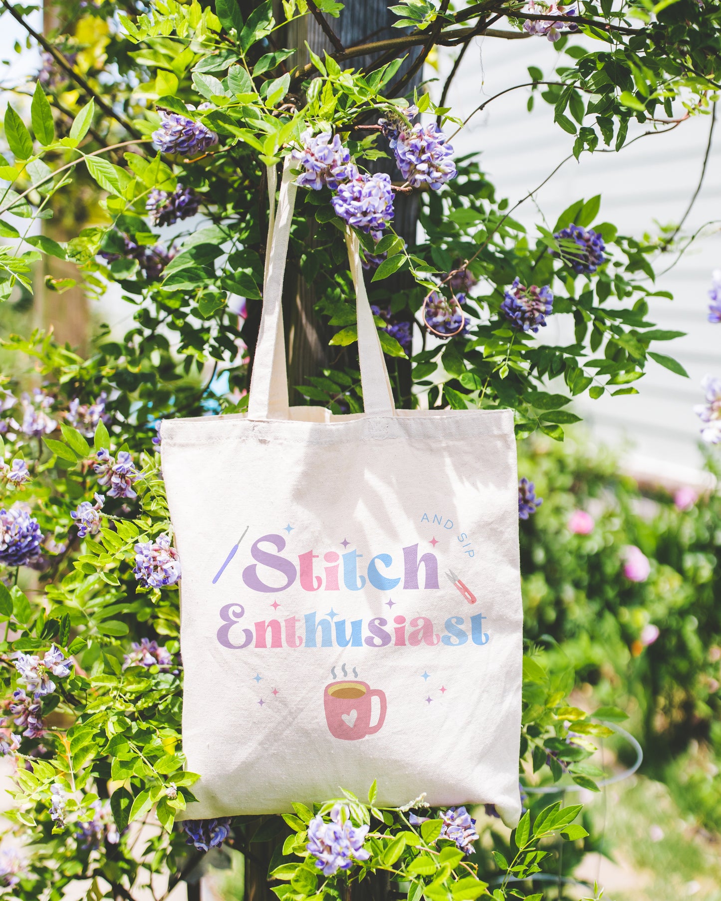 Stitch & Sip Enthusiast Tote Bag