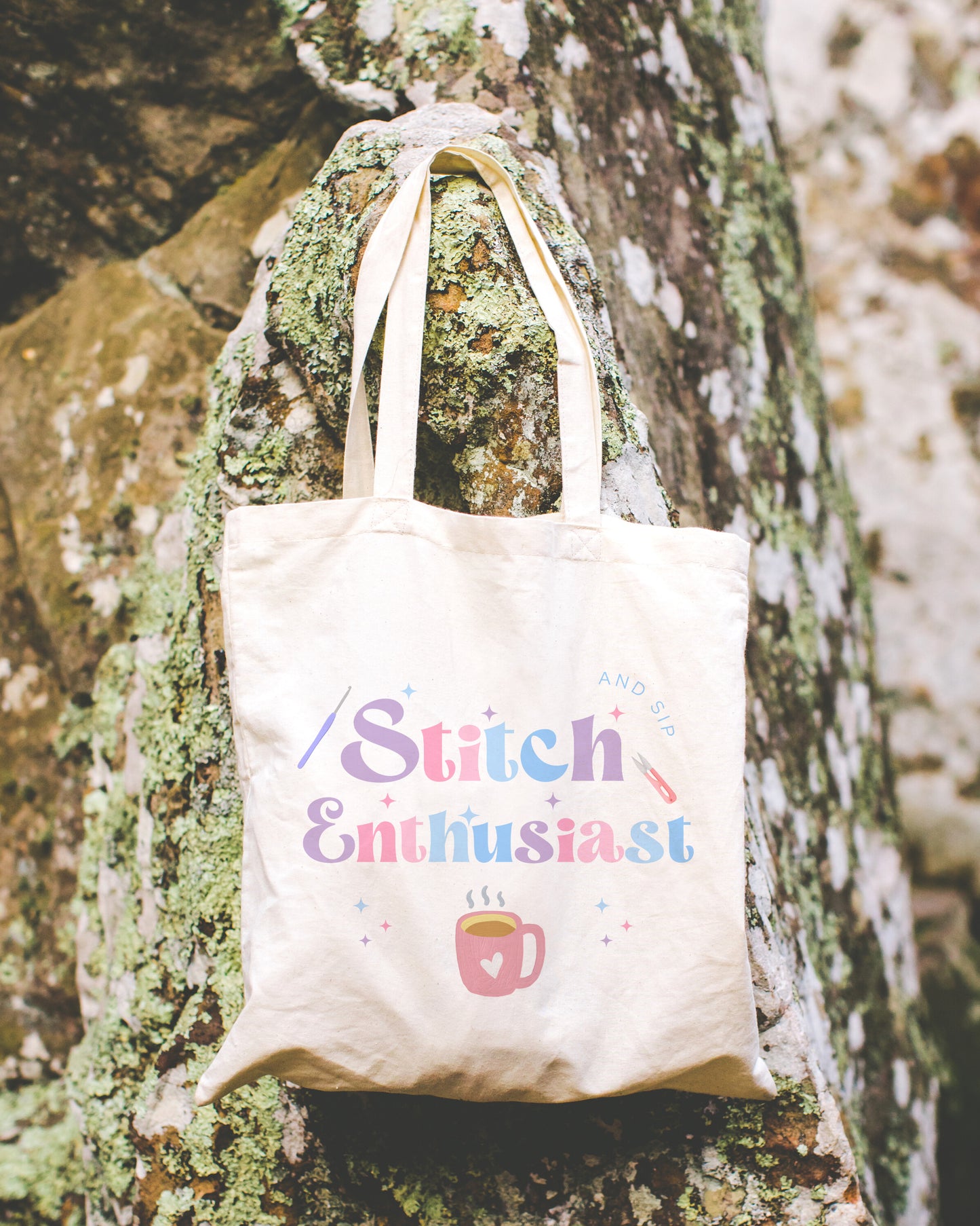 Stitch & Sip Enthusiast Tote Bag