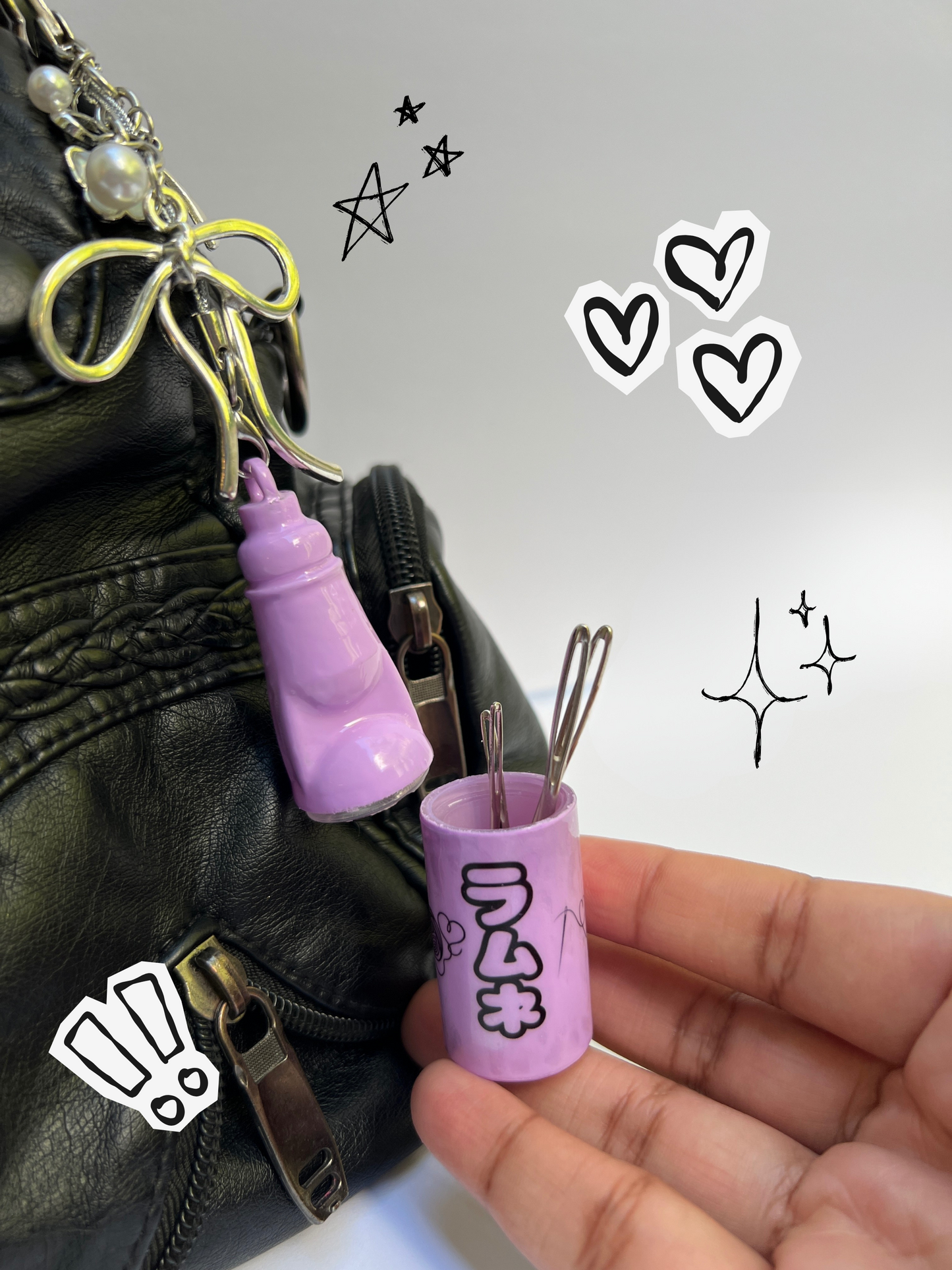 Ramune Yarn Darning Needle Holder Keychain (Pre-Order)